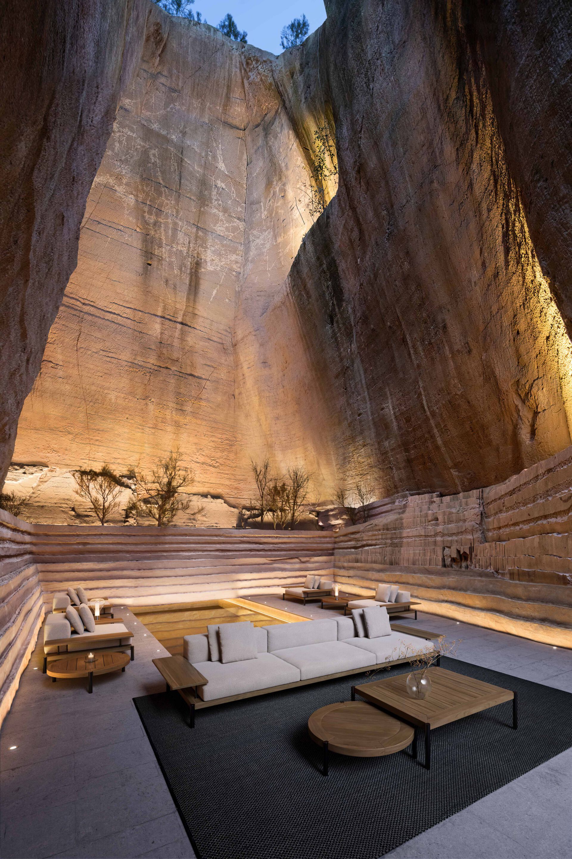 Круглый низкий стол из тикового дерева GANDIABLASCO Lademadera ARCH-00030883 - Вид №4