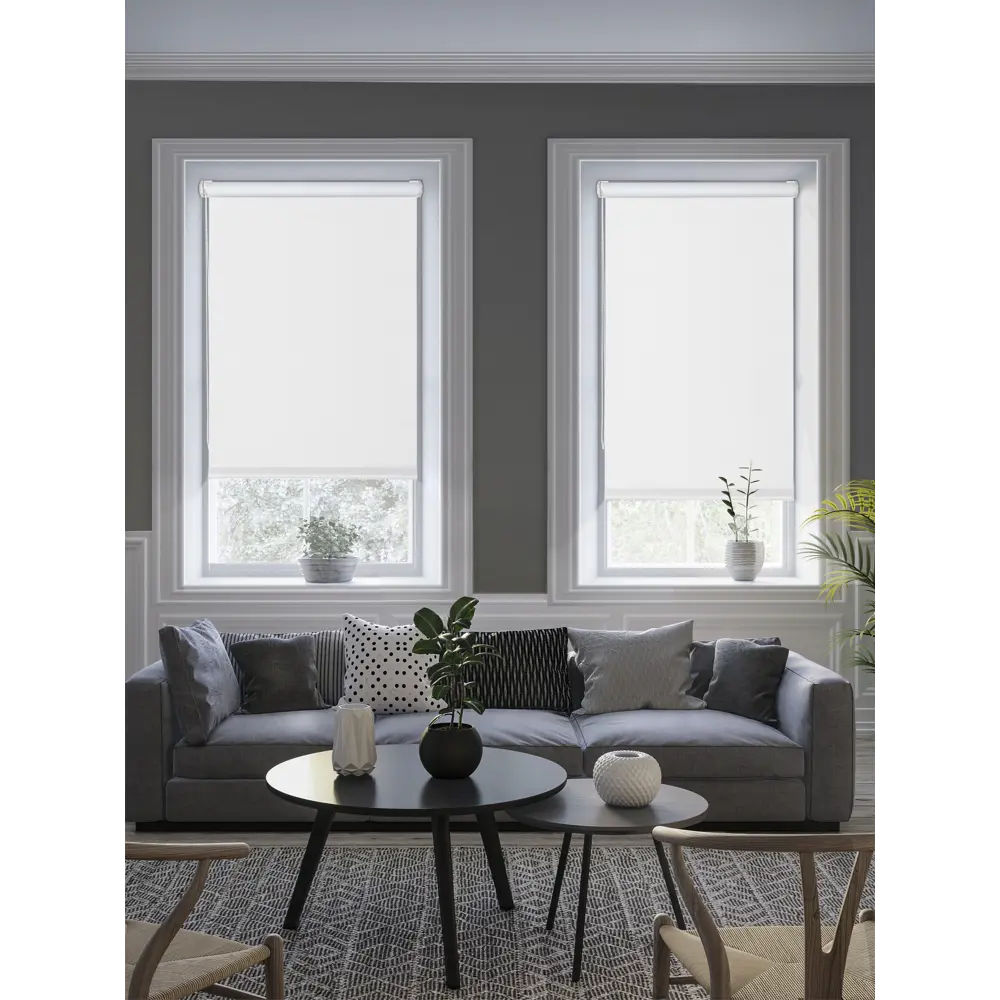 Штора рулонная блэкаут Midnight 55x175 см белая 86305110 STLM-2109924 GARDEN - Вид №4