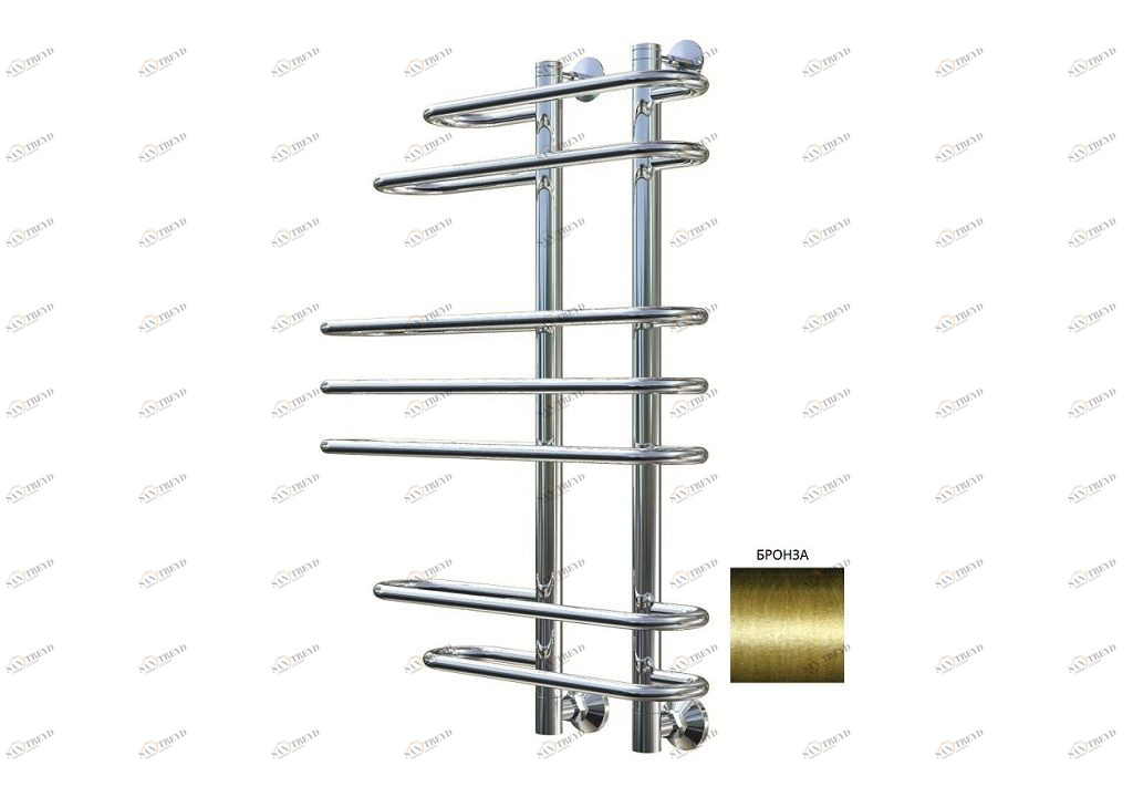 Полотенцесушитель водяной Aquanet Vigo 800x600 бронза ВИГО 00234384