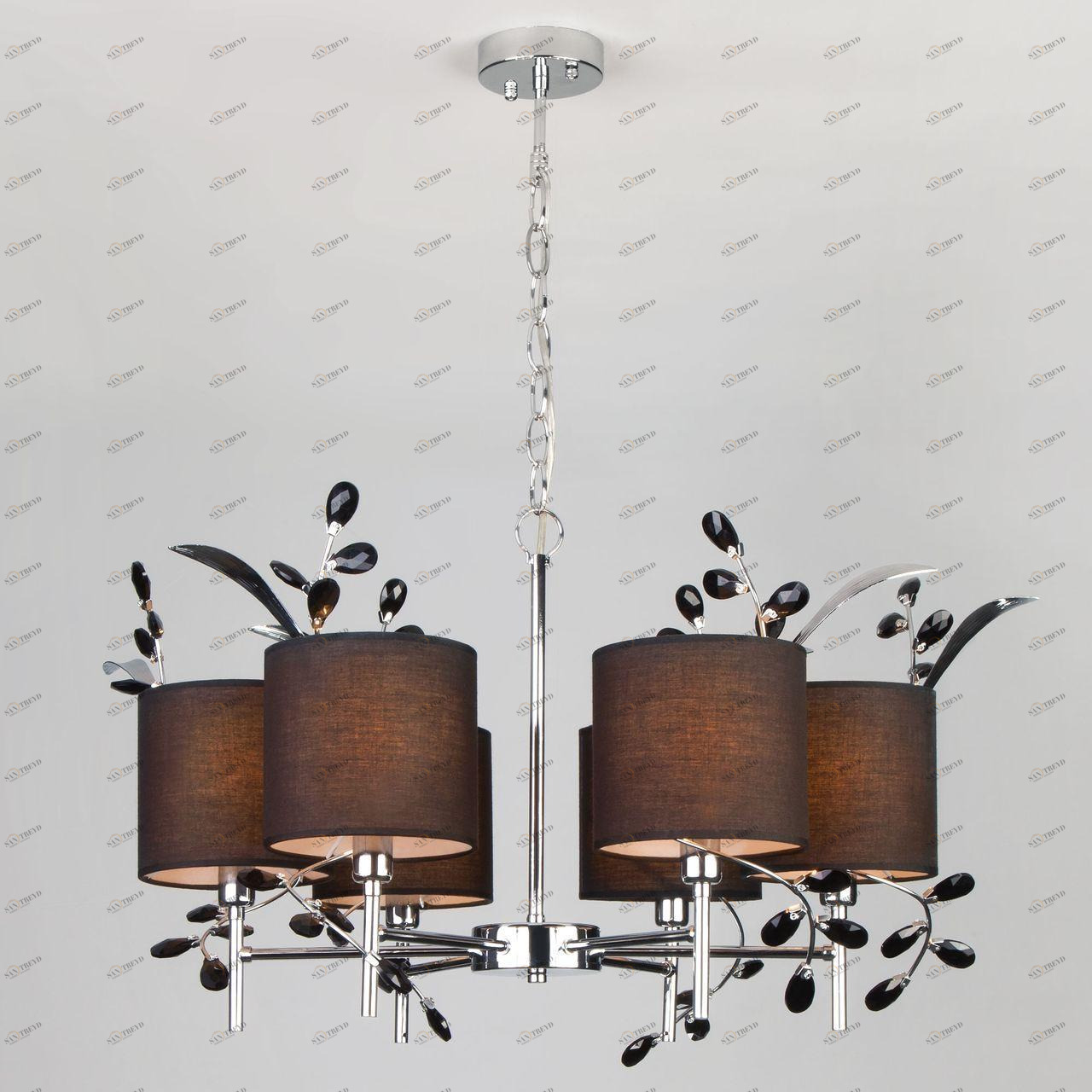 Подвесная люстра Eurosvet Florian 70071/6 хром EUROSVET FLORIAN 187552 Черный