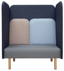 SOFTREND Мягкий 3-х местный диван с высокой спинкой August