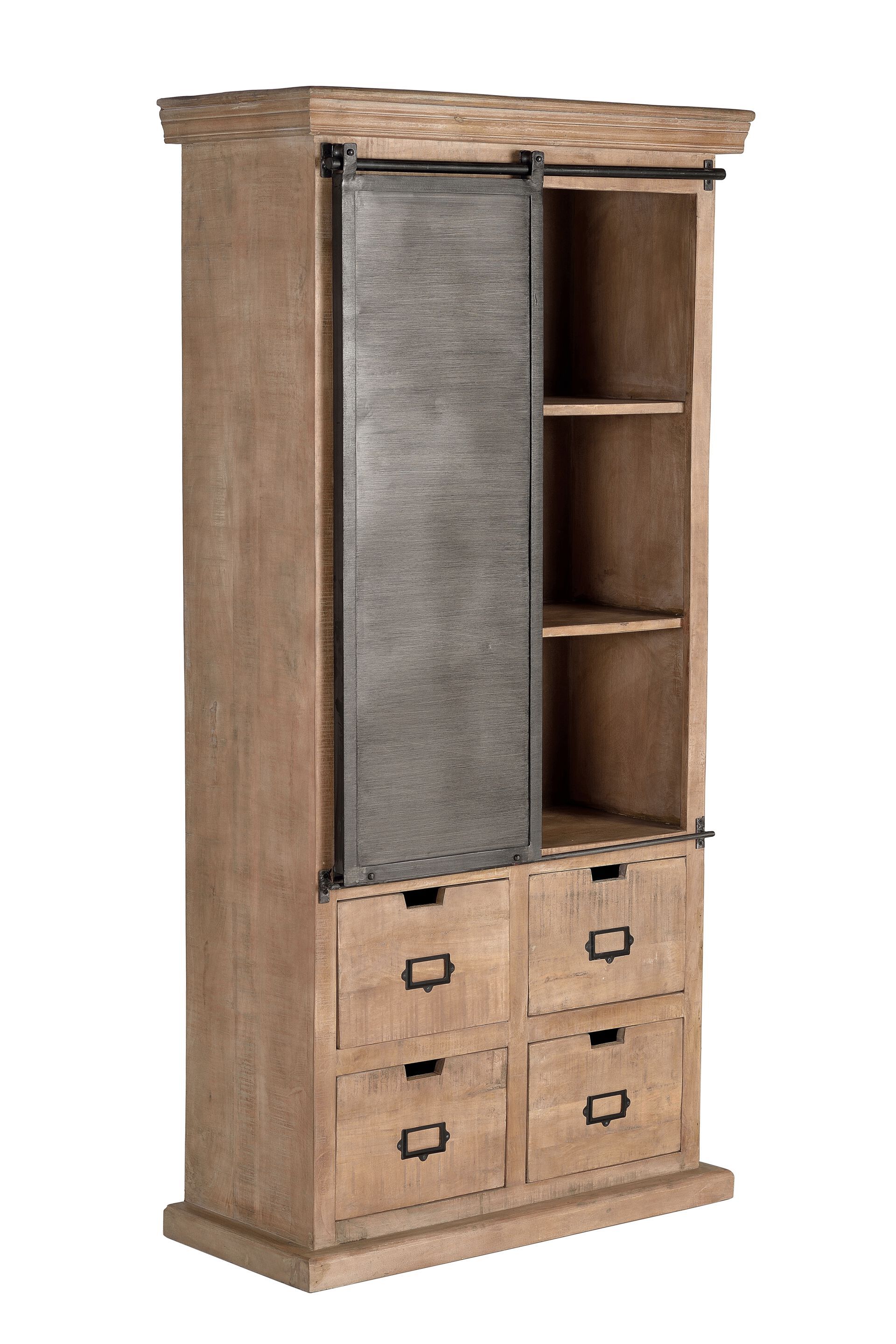 Шкаф из манго с ящиками Giner y Colomer Industrial ARCH-00114602 - Вид №2