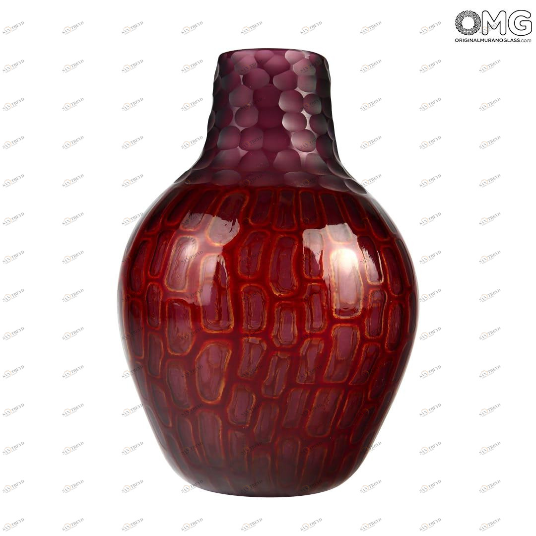 2511 ORIGINALMURANOGLASS Дутая ваза из муранского стекла - Adriano Dalla Valentina - Original Murano Glass OMG 14 см 