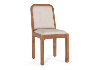 Мягкий стул из ткани и акации