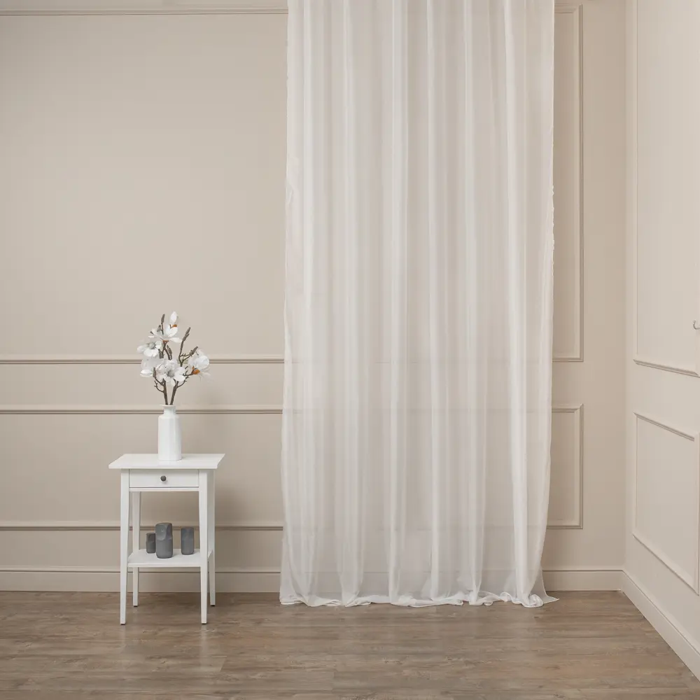 Ткань Tex republic Silk2 шелк 320 см однотонная цвет белый п/м 83603187 STLM-2044527 