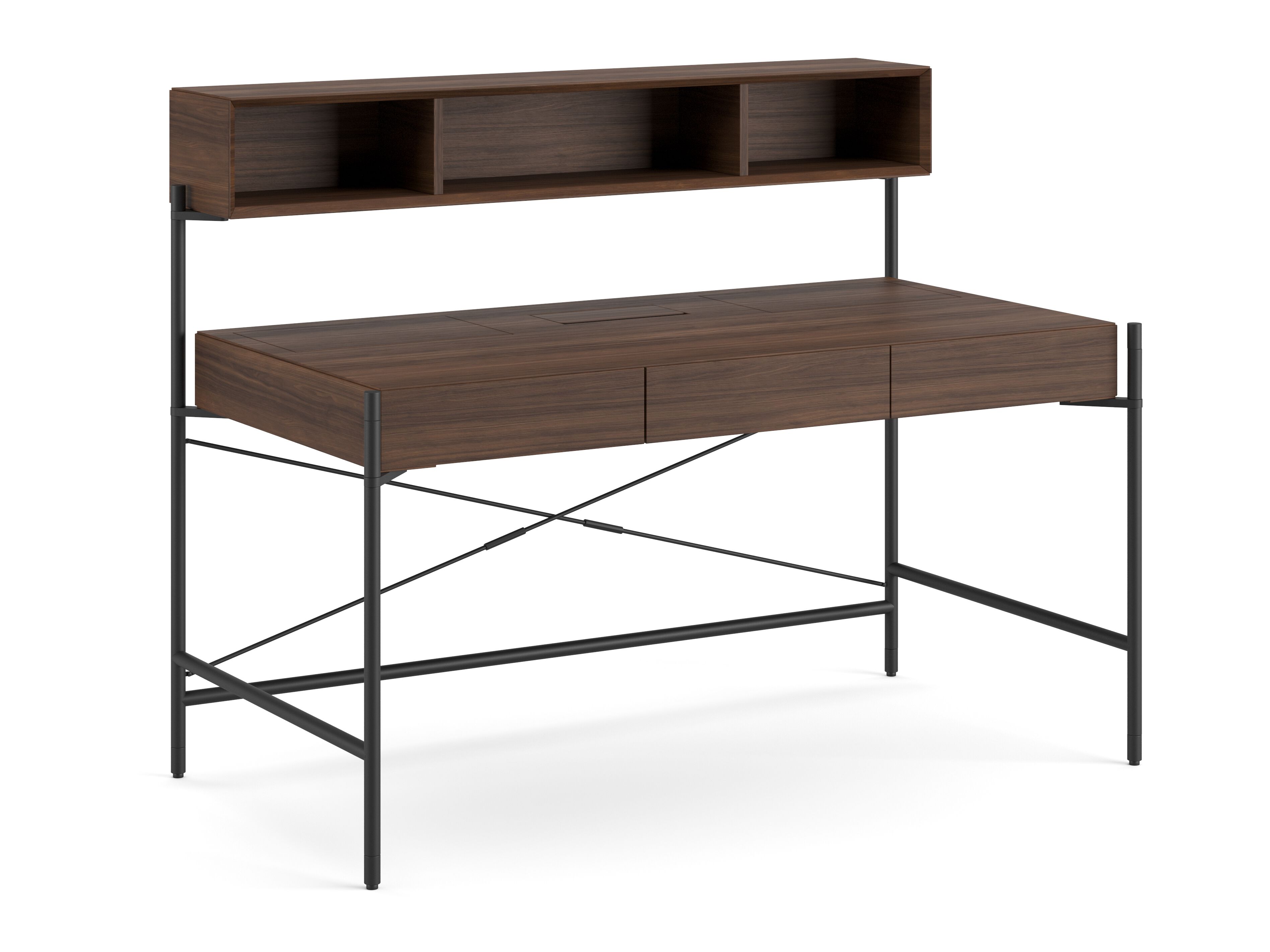 Прямоугольный деревянный стол с ящиками с полками Ersa Tube ARCH-00081221