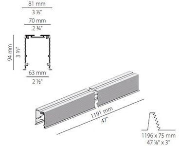 PANZERI Настенный линейный осветительный профиль для светодиодных модулей Nolita Xg2039 - Вид №5