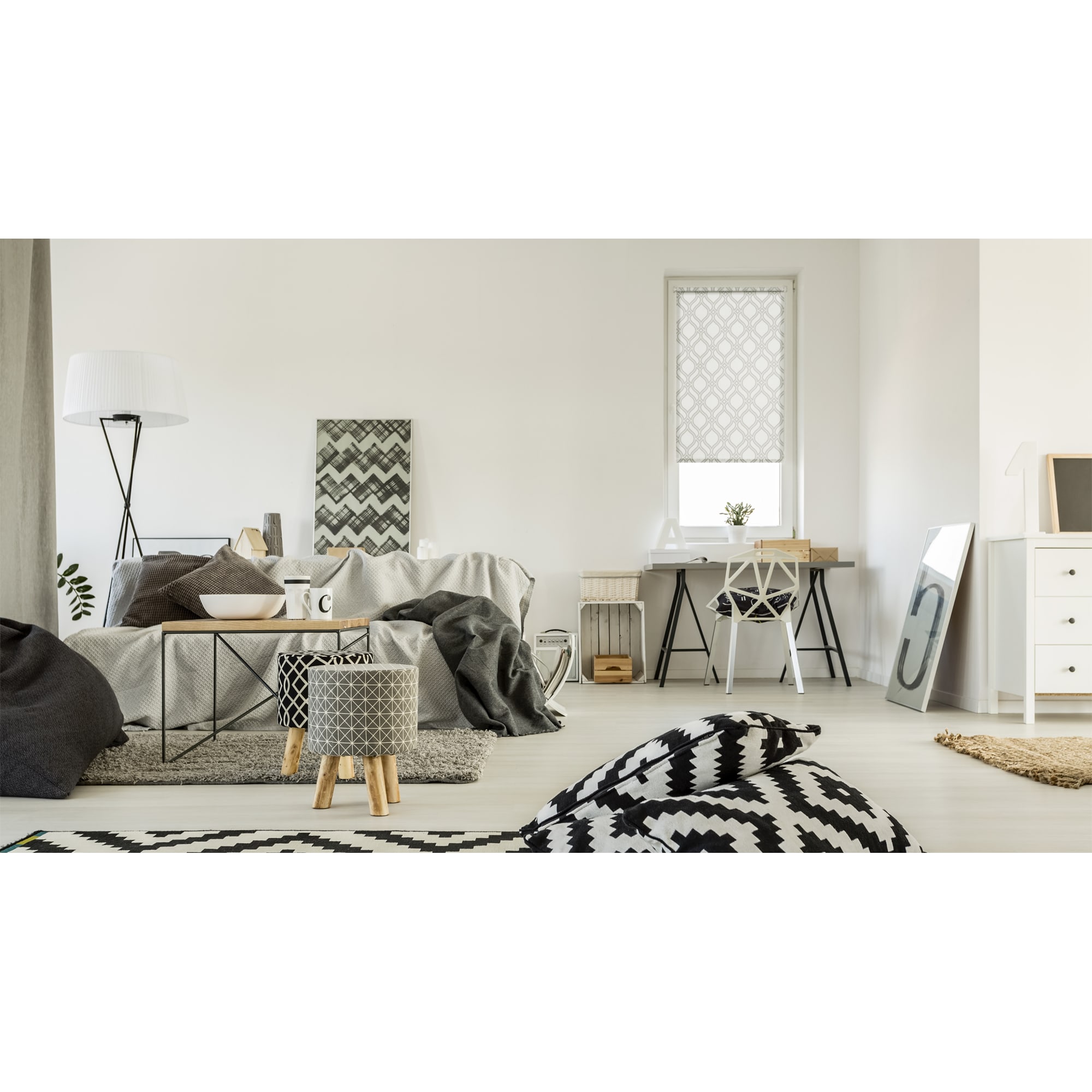 82023876 Штора рулонная «Ампир», 80х160 см, цвет серый Santreyd  - Вид №6