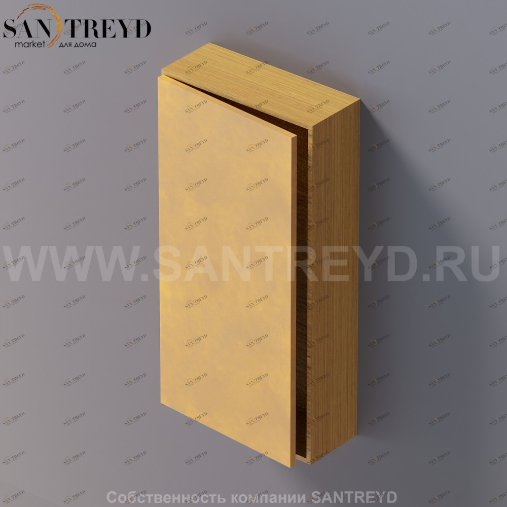 LIFT Модульный шкаф 80 см с левой дверью на доводчиках. Модули могут располагаться горизонтально и вертикально. Отделка: тик и натуральная кожа. AMOB052NAPTSX Agape