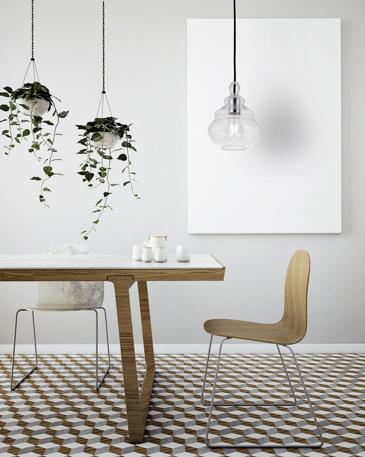 Miloox ADONE Подвесной светильник с медовым стеклянным диффузором  1744.15  - Вид №2