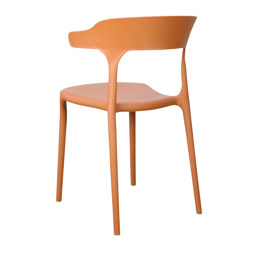 Кухонный стул Treet Roero 48x74x46.5 см каркас пластик спинка полипропилен цвет терракотовый STLM-2062031 - Вид №4