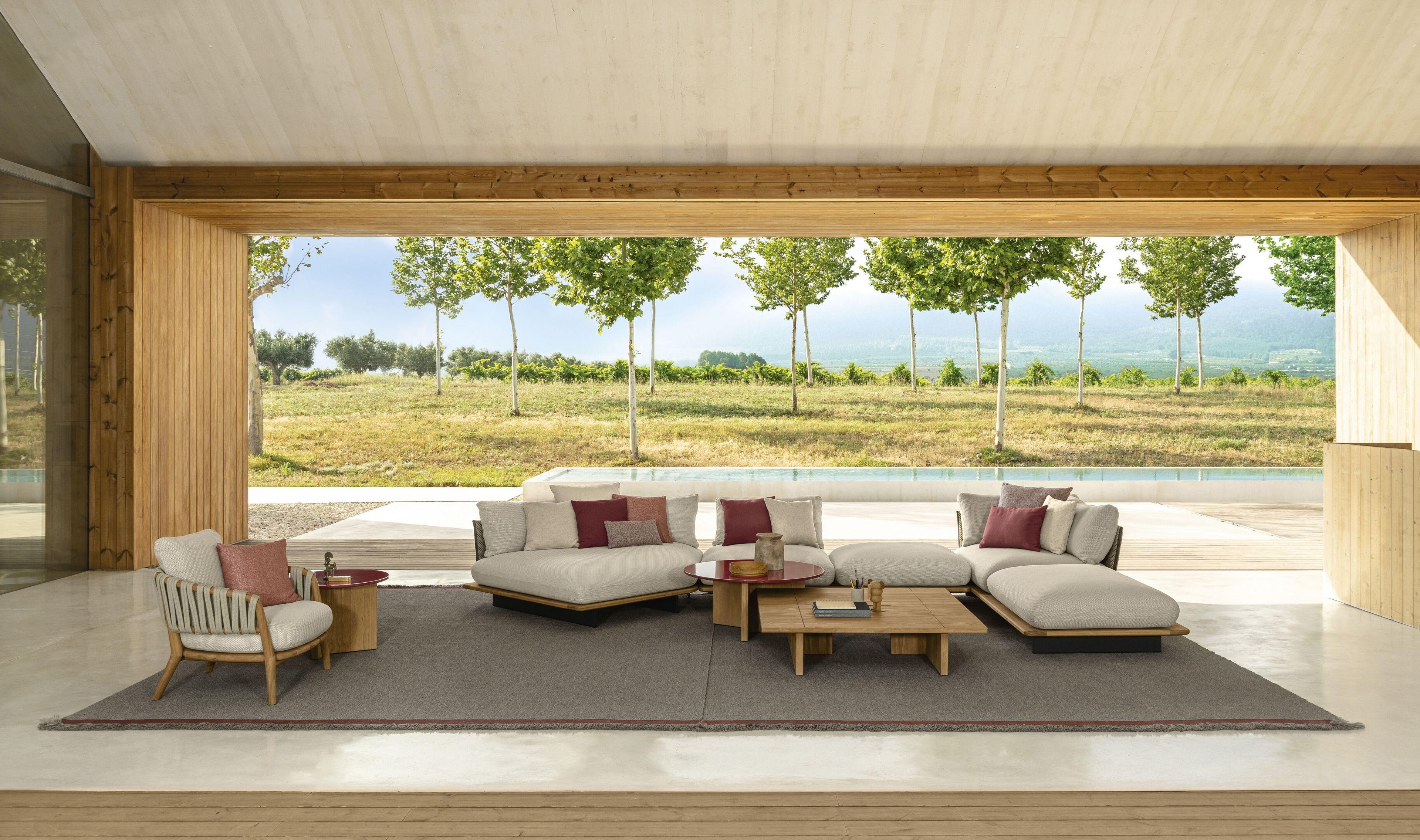 Садовое кресло из тикового дерева с подлокотниками Talenti Venice ARCH-00051379 - Вид №5