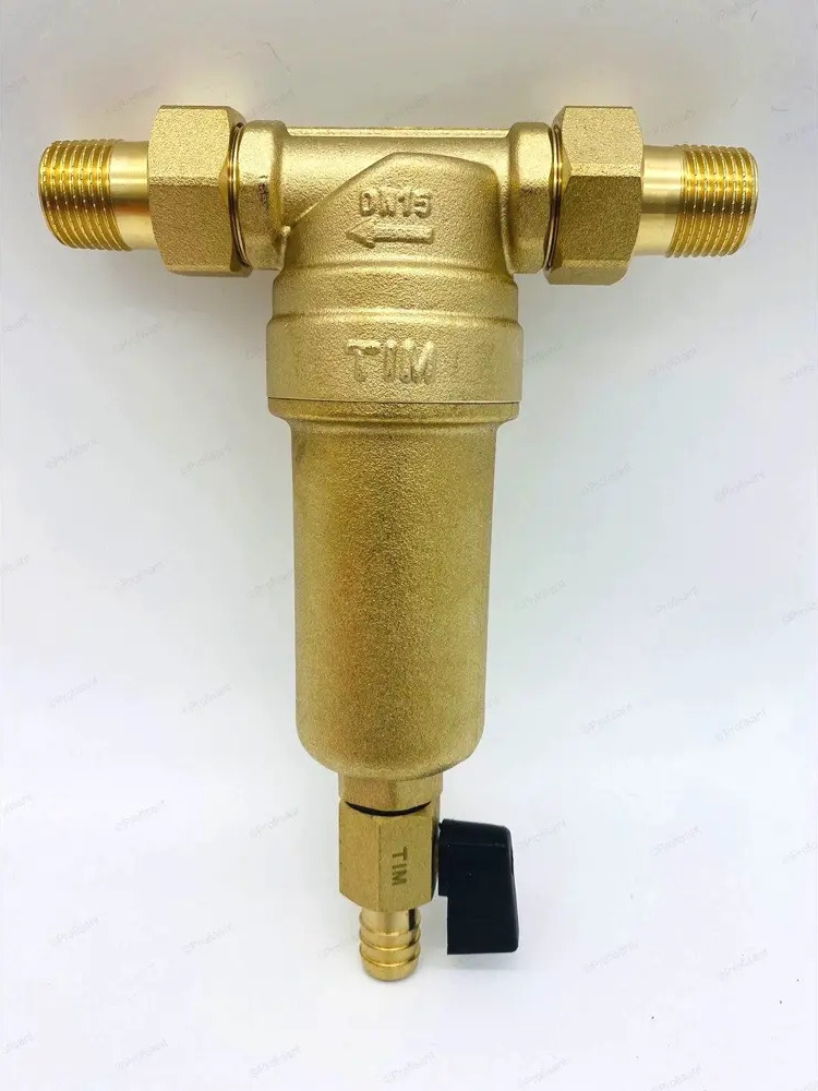 91649947 Фильтр самопромывной Tim 100 мкр 1/2" НР латунный корпус STLM-0810265