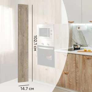 Фасад кухонного шкафа Зея 14.7x102.1 см KONSENSA ЛДСП цвет коричневый