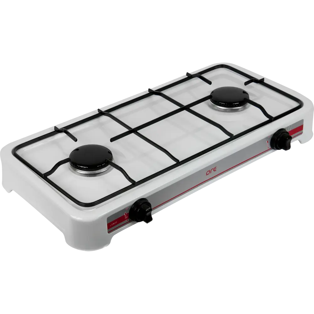 Плитка газовая ORE LGM30, 47.5 см, 2 конфорки, цвет белый STLM-2208345 - Вид №2