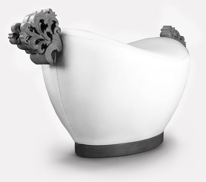 MORADA Мягкий пуф из нубука  Thone royal ot  - Вид №1