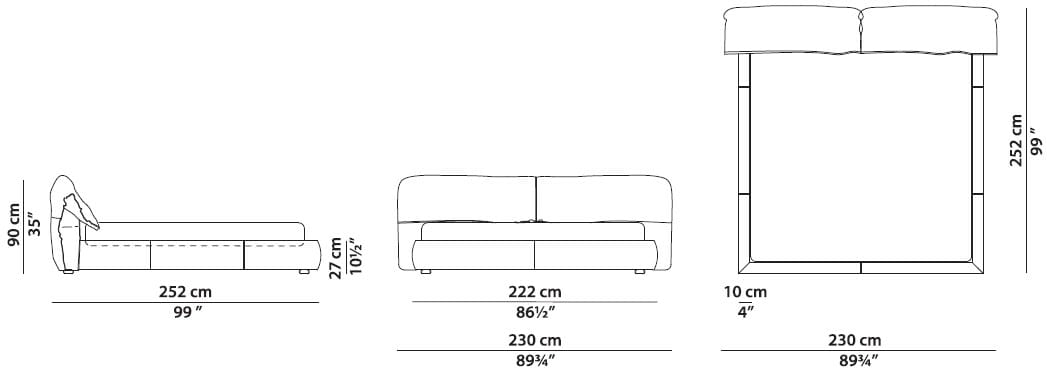 Мягкая двуспальная кровать Baxter Касабланка ARCH-00062186 - Вид №7