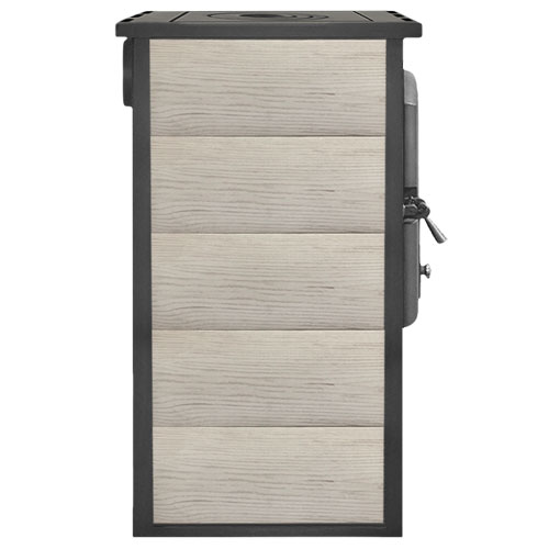 Печь-камин Этна (БКД) с плитой и ТО «Бежевая» высокая 5061 - Вид №1