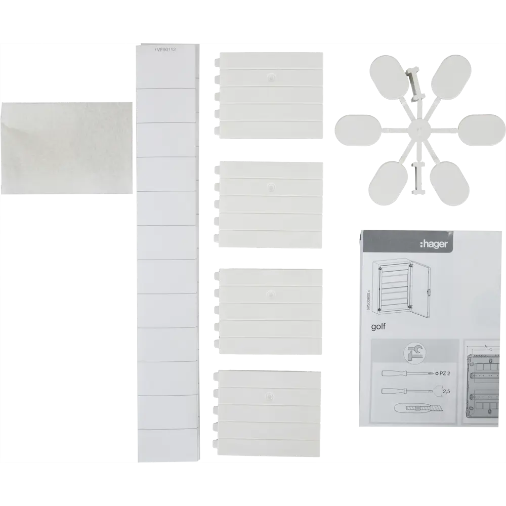 Щит распределительный навесной Hager Golf VS412TD 48 модулей IP30 пластик STLM-2187245 - Вид №4