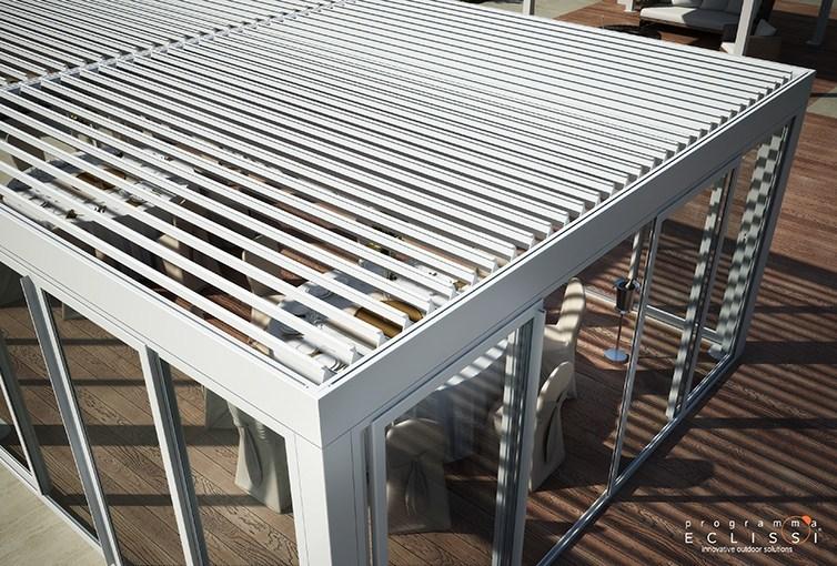 DIRELLO Отдельностоящая алюминиевая пергола с регулируемыми жалюзи sun-id-1426740 - Вид №4
