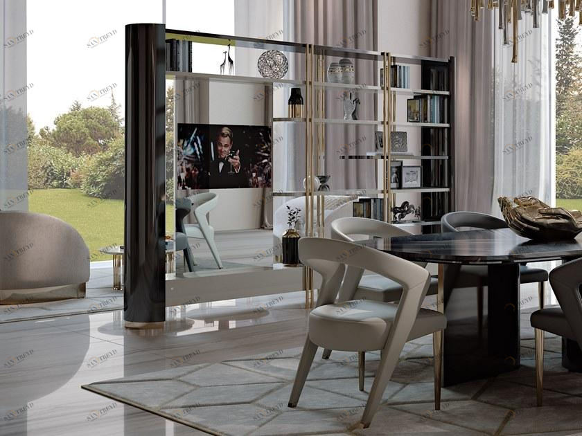 Bizzotto Открытый книжный шкаф с подставкой под телевизор Ikat sun-id-1469162