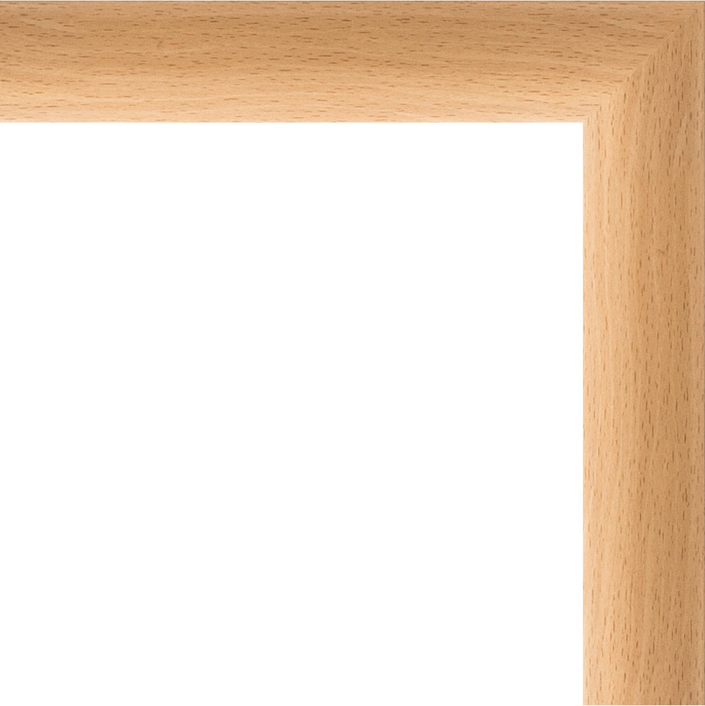 BY 0662 Зеркало в багетной раме - бук 37 mm EVOFORM Definite - Вид №4