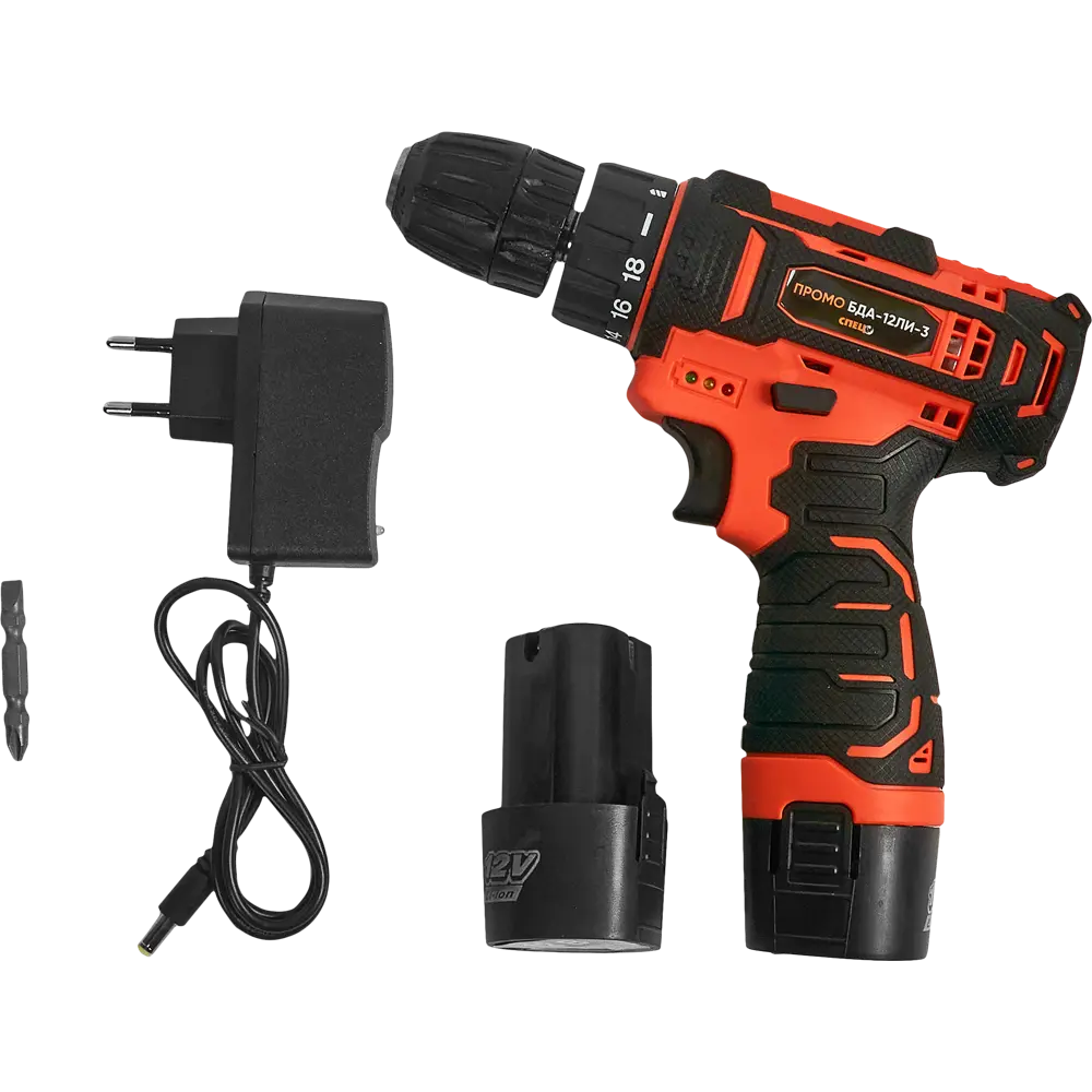 Аккумуляторная дрель-шуруповерт СПЕЦ с двумя батареями 12В 87689209 STLM-0074920 - Вид №4