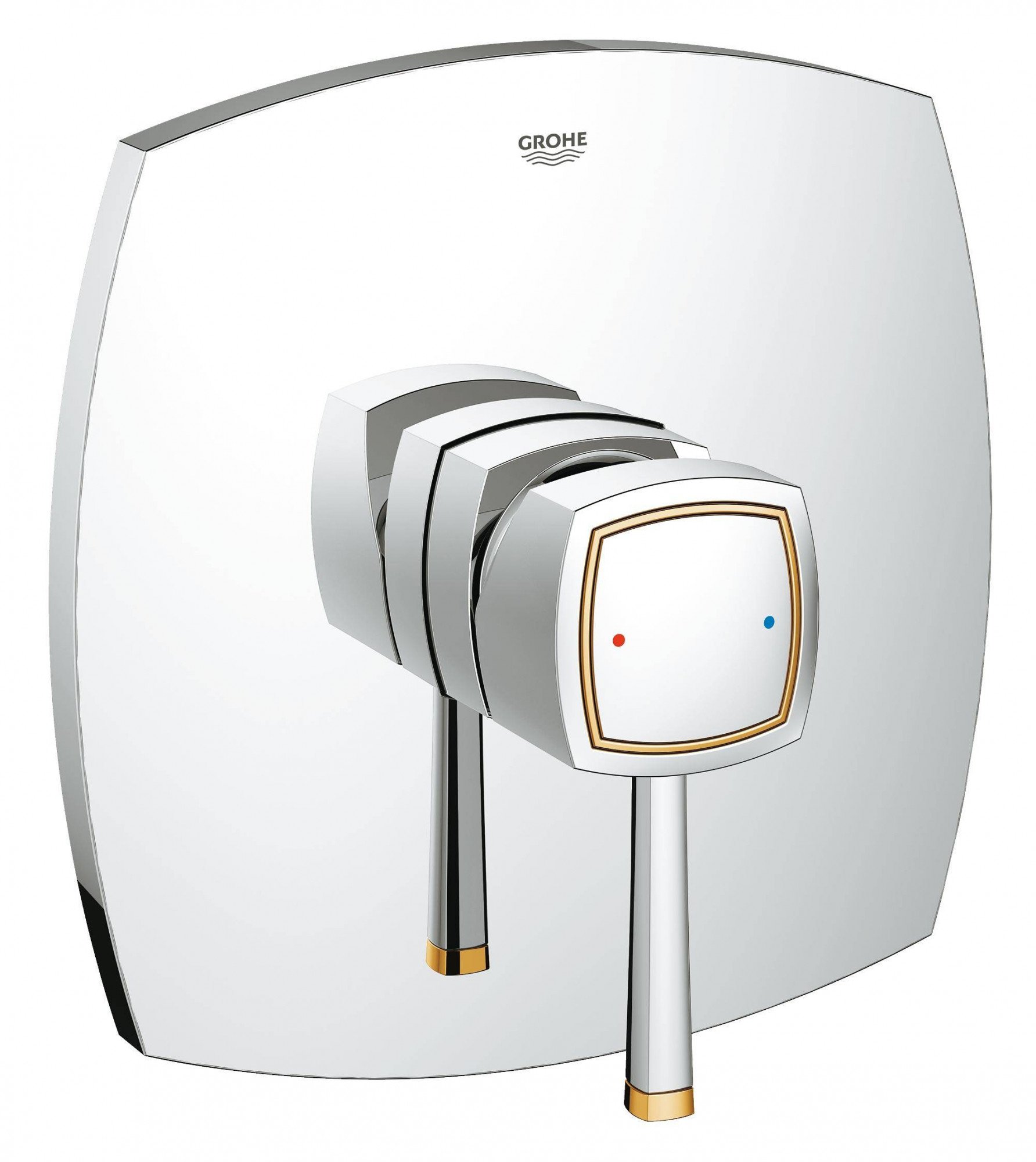 Внешняя часть смесителя для душа GROHE Grandera, хром/золото (19932IG0)