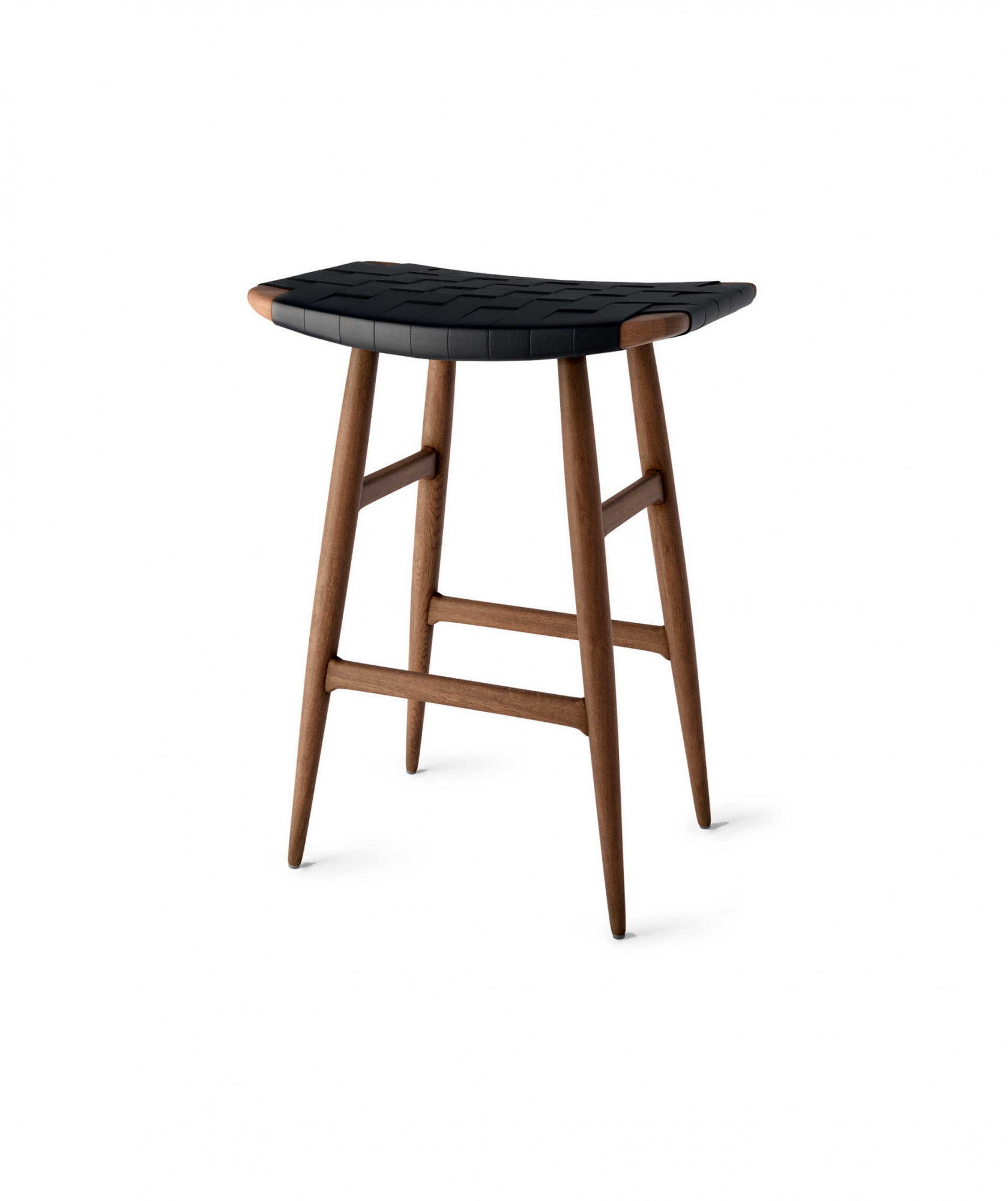 Барный стул Freja SH610 Сиденье с кожаными полосами Stellar Works FE-S310-LS