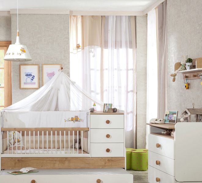 Тюль для детской 160х260 см Natura Baby, 1 полотно CILEK NATURA BABY 00-3832612 Белый Santreyd  - Вид №2