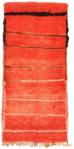 AFOLKI Прямоугольный шерстяной коврик с длинным ворсом Azilal Ta957be