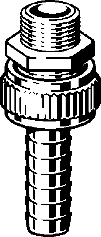 Viega Фитинг "елочка" для присоединения шланга 1831 (123 642 1))  - Вид №1