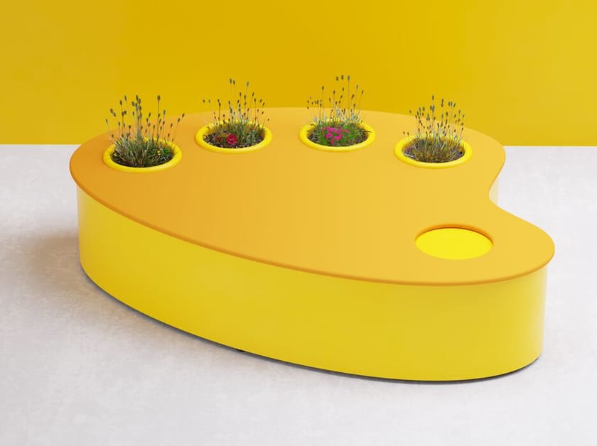 Плантатор с сиденьями для детей из оцинкованной стали DIMCAR FIOROZZA ARCH-00064699