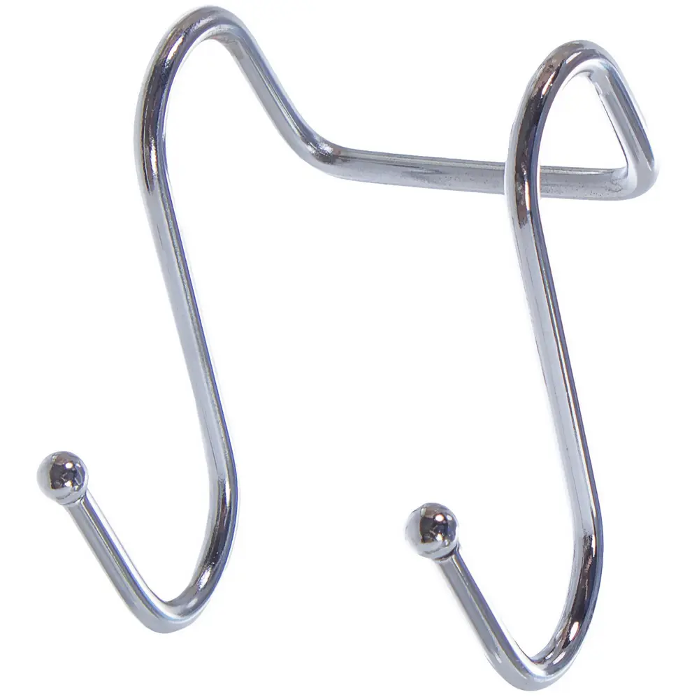 Крючок двухрожковый Delinia 6x5x5 см сталь цвет хром 18255036 STLM-2152823  - Вид №1