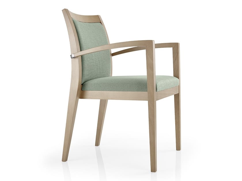 Кожаный штабелируемый стул с подлокотниками More Contract Cassis ARCH-00028098