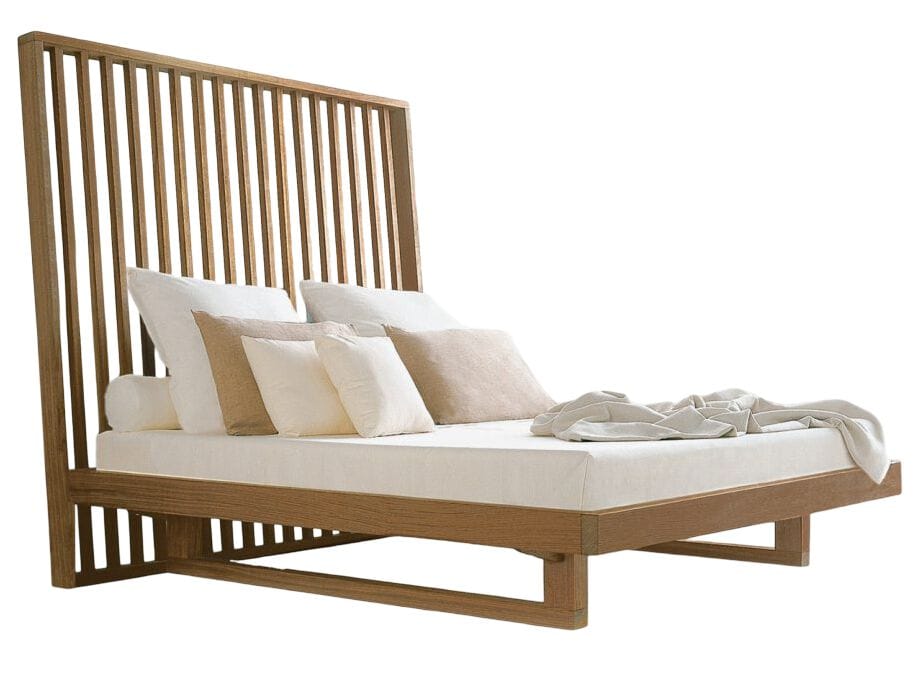 Двуспальная кровать из массива дерева с высоким изголовьем Riva 1920 Night-night ARCH-00042520 - Вид №1