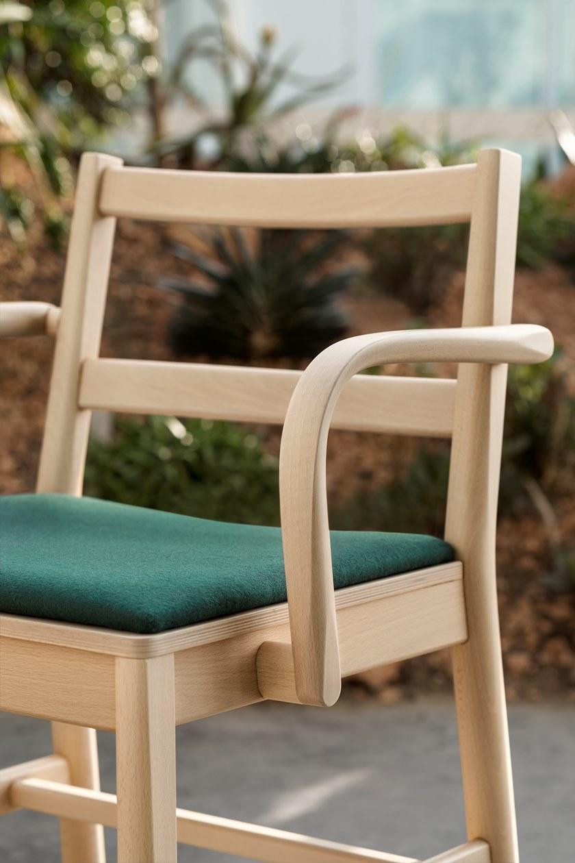 TrabA' Стул из бука со встроенной подушкой Julie 0021-imb-ar - Вид №5