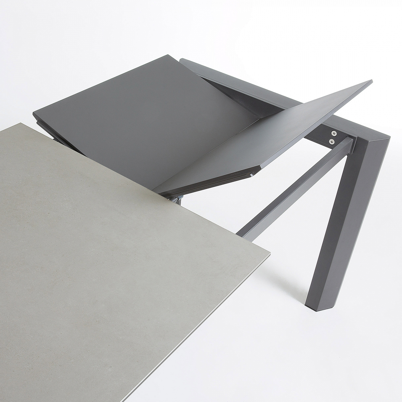 051230 Стол Atta 140 (200) x90 антрацит, серый, керамика La Forma Axis - Вид №4