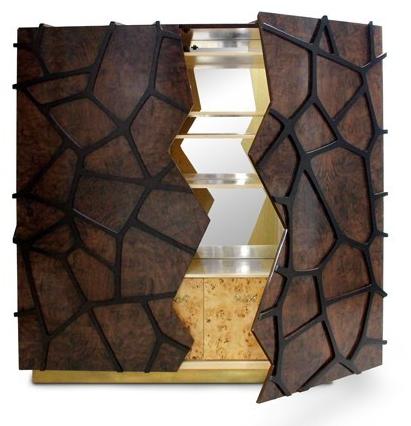 BRABBU Буфет из лакированного ореха с распашными дверцами sun-id-1348360 - Вид №1