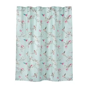 Штора для ванной Arte 180x200 см полиэстер цвет голубой