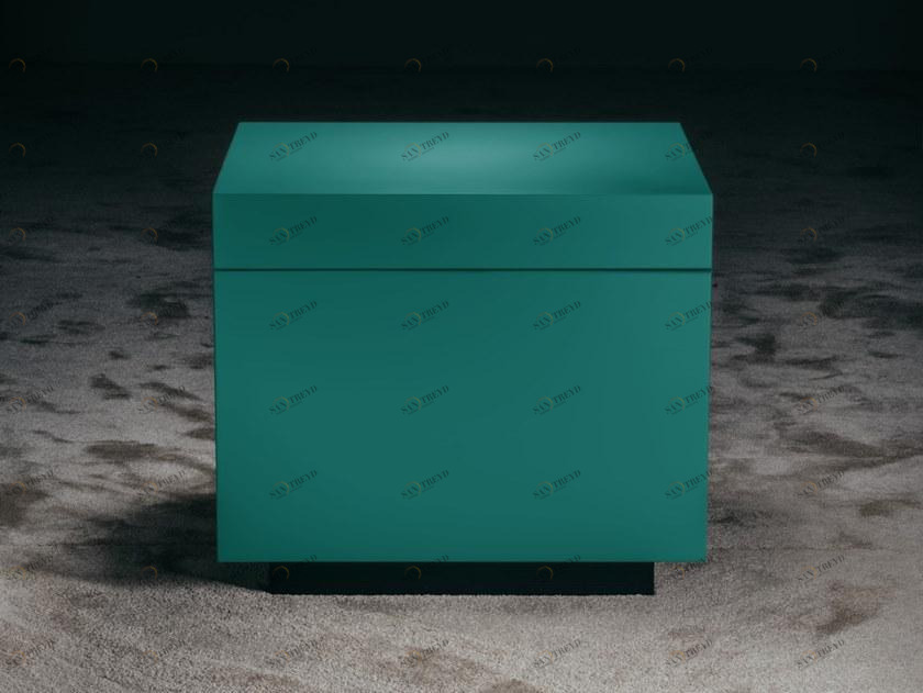 GIOPAGANI Прикроватная тумбочка квадратная лакированная Esprit noir sun-id-1481774