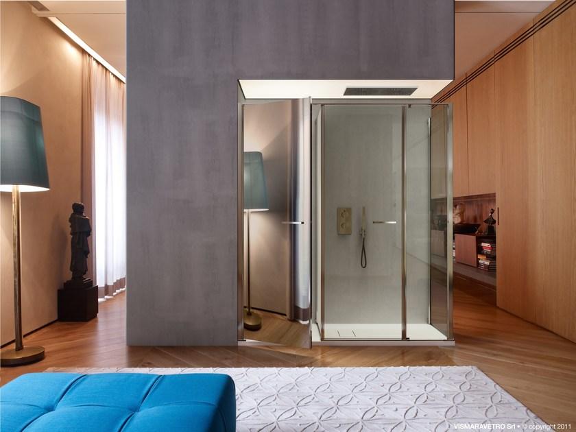 VISMARAVETRO Душевая кабина на заказ с распашной дверцей Twin sun-id-1382062 - Вид №1