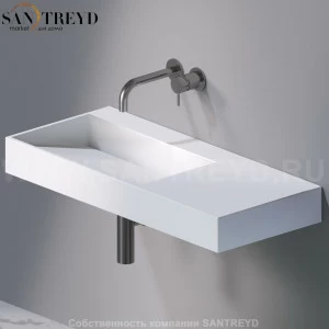 L013T1RPV4.101 Подвесная раковина настенная прямоугольная A. e T. Italia P35 белая