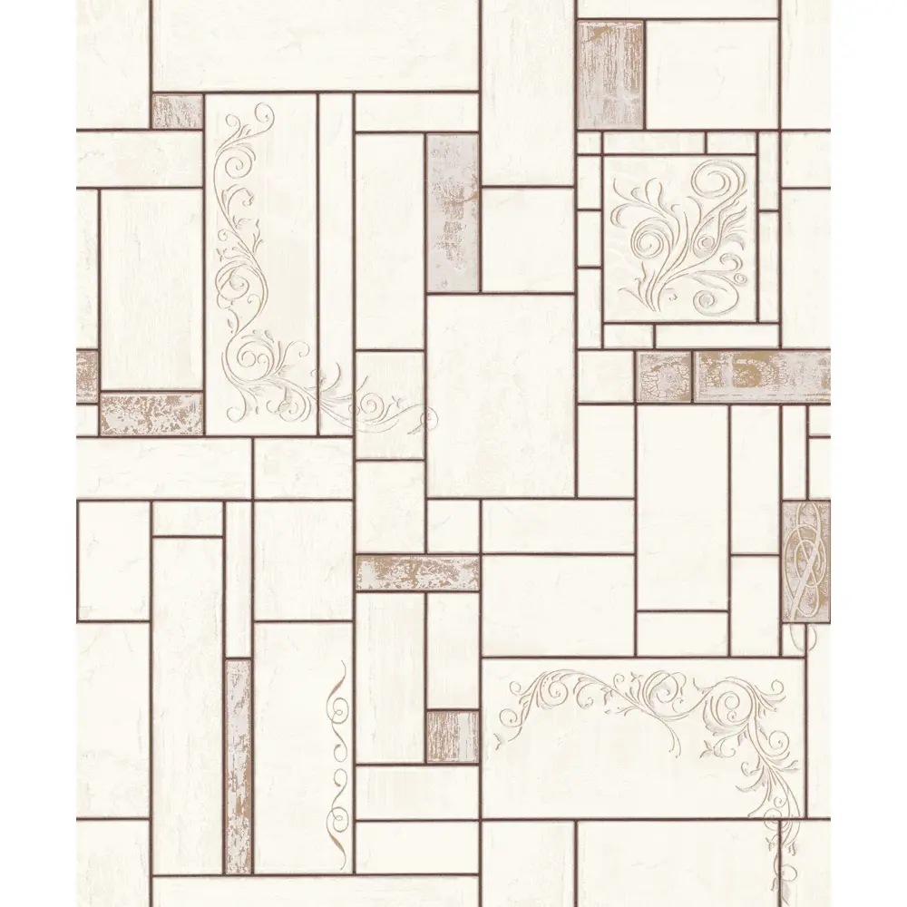 Обои виниловые Home Color Ceramica бежевые 0.53 м 510-22 17122573 STLM-2098854 - Вид №1