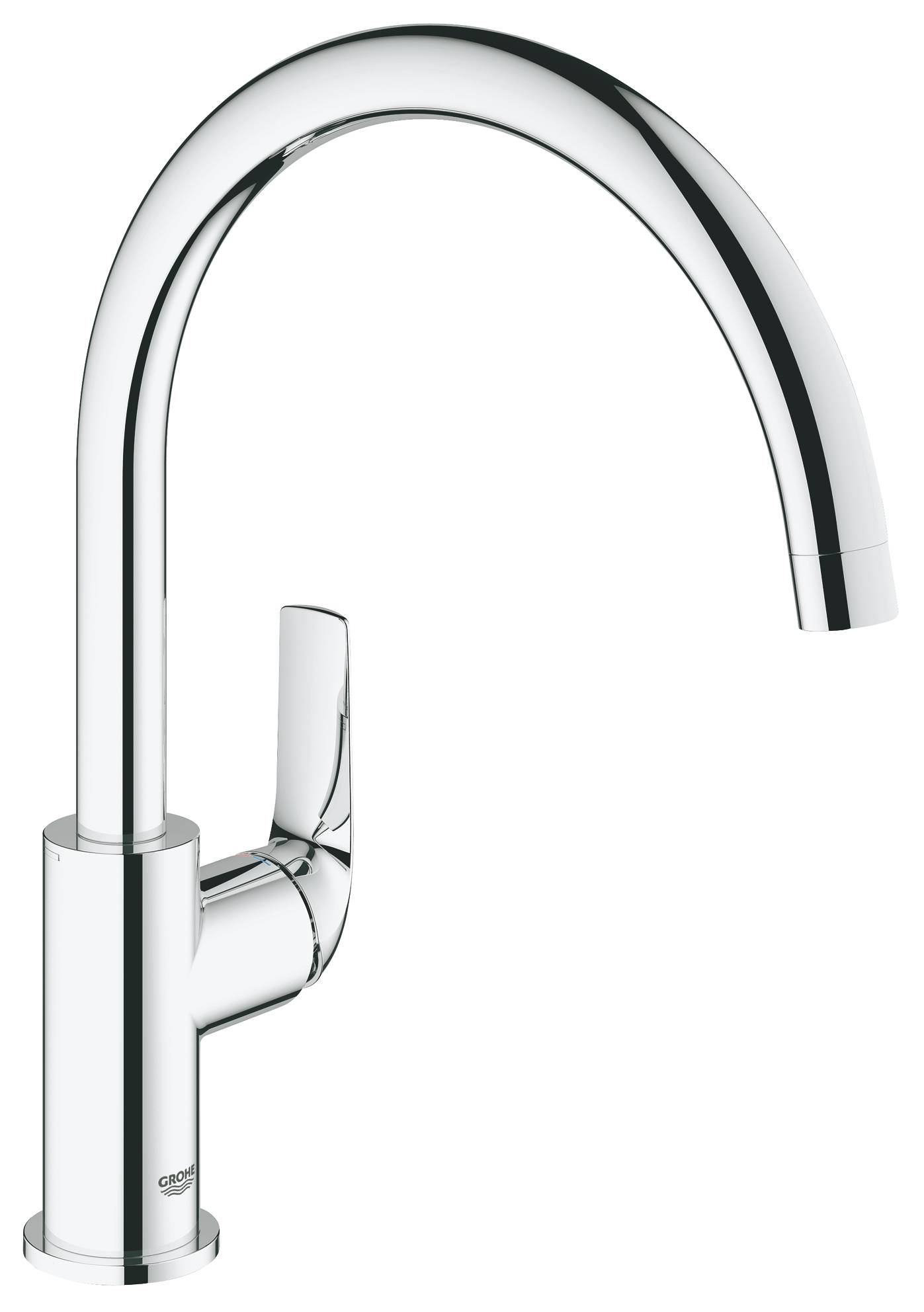 Смеситель для кухни GROHE BauCurve, высокий излив, хром (31536000)