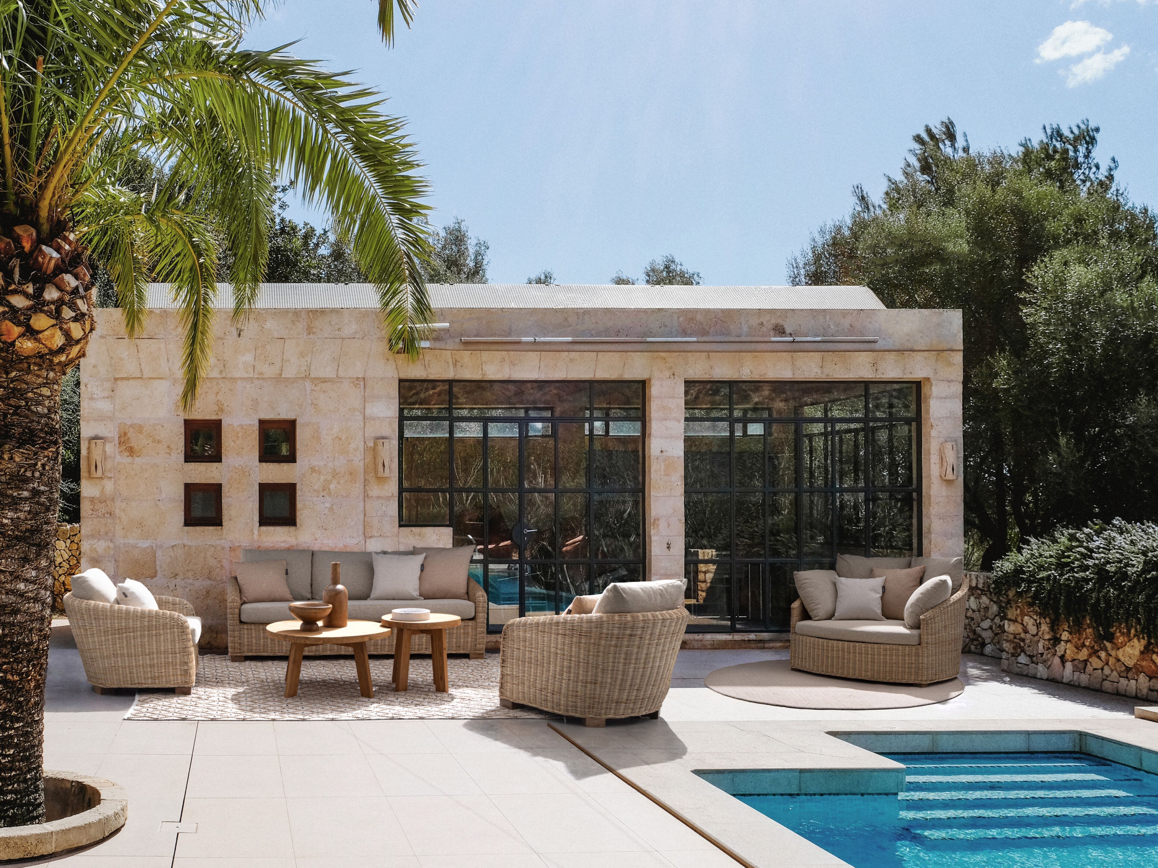 Ротанг садовый стул с подлокотниками BIZZOTTO Кадис ARCH-00000133 - Вид №4