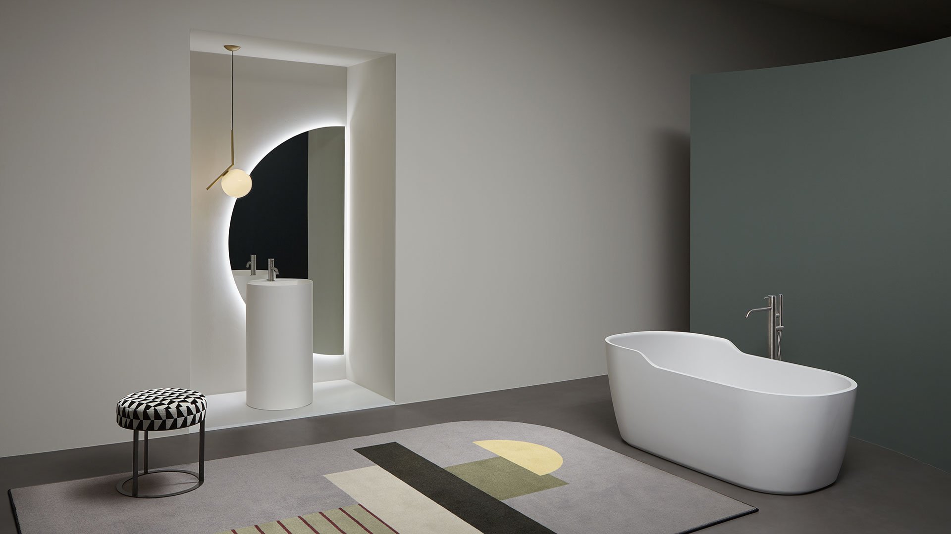 Simplo85 Напольная раковина стоящая прямоугольная Antoniolupi  - Вид №16