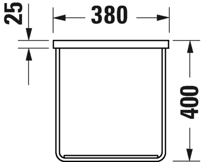 0031144600 DuraSquare Консоль металлическая подвесная **
Черный матовый Black Matt Duravit - Вид №3