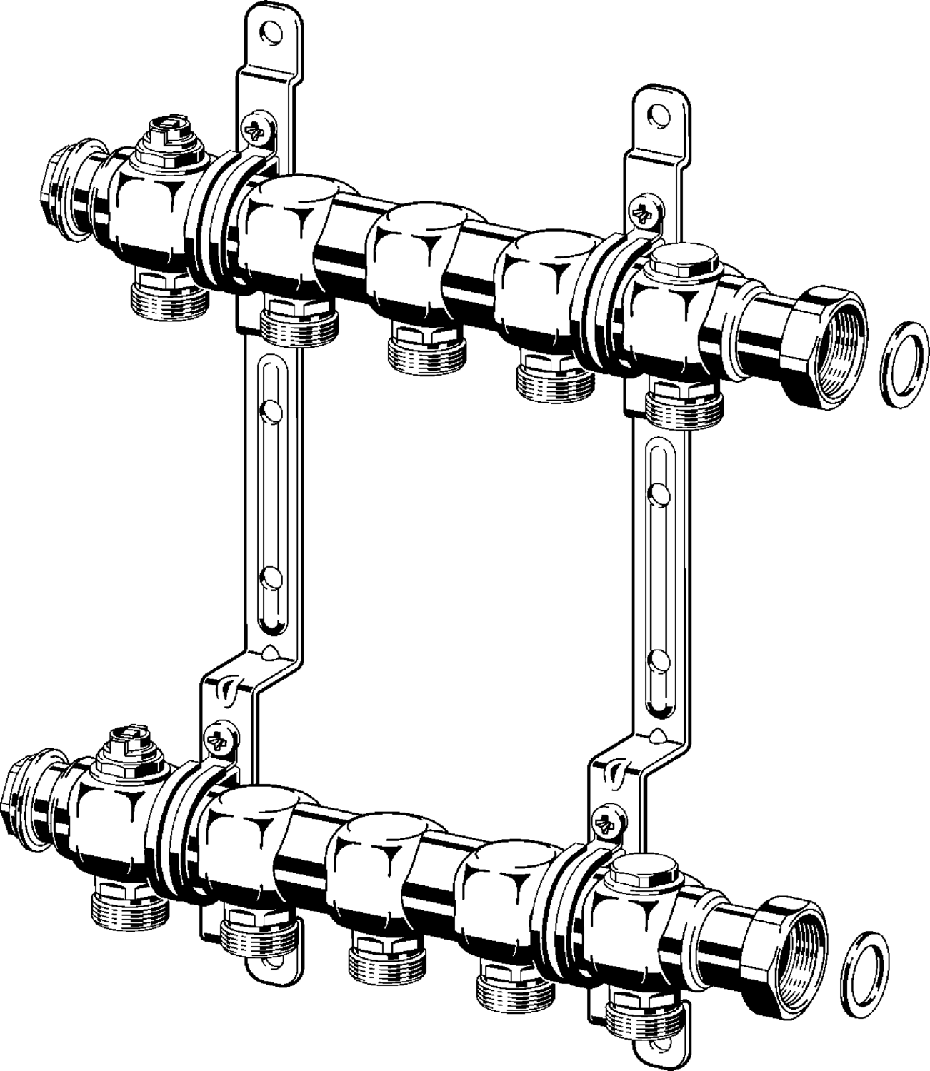 Viega Коллектор 1078 (587574) 587 574 - Вид №1