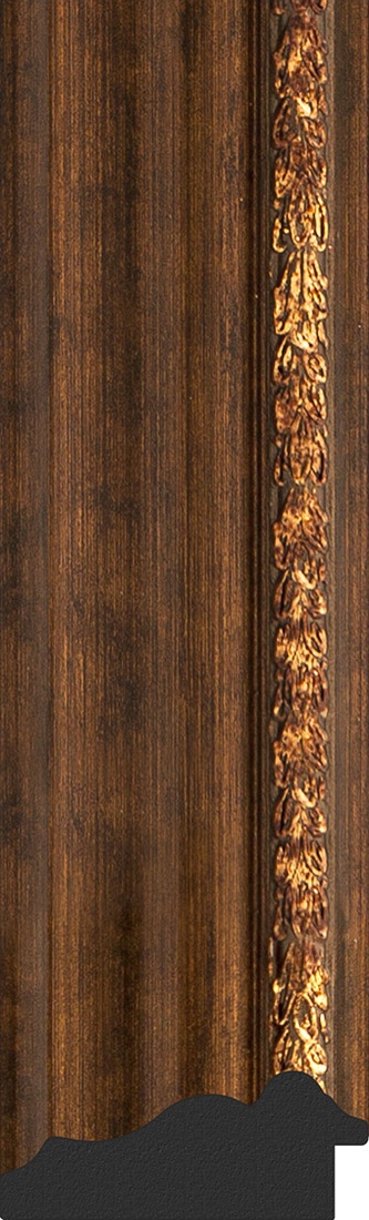 BY 4019 Зеркало с гравировкой в багетной раме - римская бронза 88 mm EVOFORM Exclusive-G - Вид №3